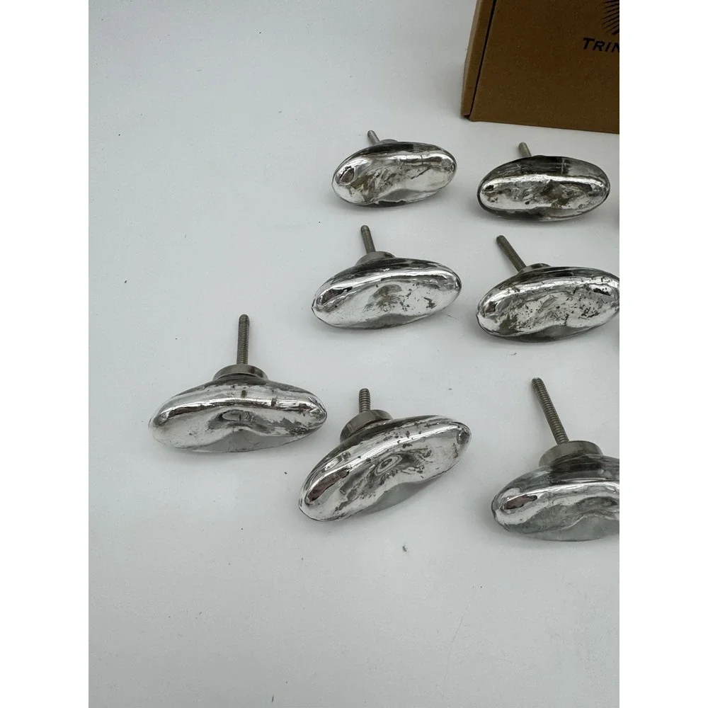 13 Trinca-Ferro Cabinet & Drawer Knobs Maggiroe Mirror Glass